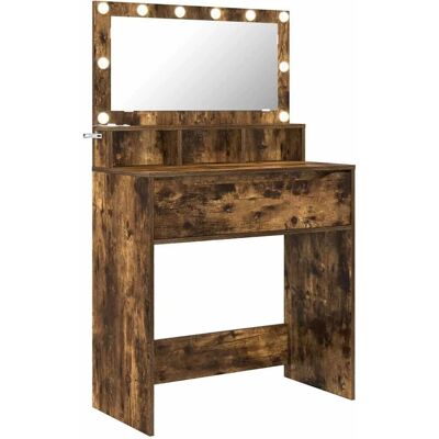 vidaXL Schlafzimmer-Frisiertische Geräucherte Eiche 80 x 39,6 x 135 cm 888972 vidaXL Schlafzimmer-Frisiertische Geräucherte Eiche 80 x 39,6 x 135 cm 888972