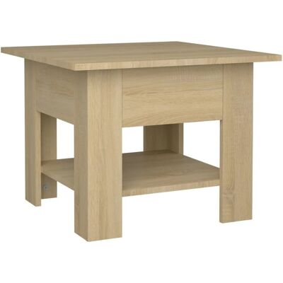 vidaXL - Coffee Table Sonoma Oak 55x55x42 cm - Braun - Engineered Wood - Couchtisch vidaXL - Coffee Table Sonoma Oak 55x55x42 cm - Braun - Engineered Wood - Couchtisch