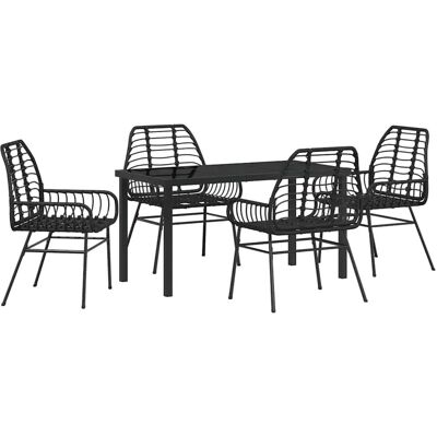 Vidaxl - Garten 5er-Poly-Rattan-Set - Gartenset Vidaxl - Garten 5er-Poly-Rattan-Set - Gartenset