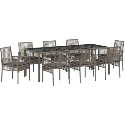 VidaXL Gartentisch-Set 9 Stück - Sitzgruppe für draußen VidaXL Gartentisch-Set 9 Stück - Sitzgruppe für draußen