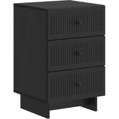 vidaXL Nachttisch Schwarz 43 x 41 x 66,5 cm Holzwerkstoff 893866 vidaXL Nachttisch Schwarz 43 x 41 x 66,5 cm Holzwerkstoff 893866