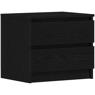 vidaXL Nachttisch Set mit 2 Schwarze Eiche Holzwerkstoff vidaXL Nachttisch Set mit 2 Schwarze Eiche Holzwerkstoff