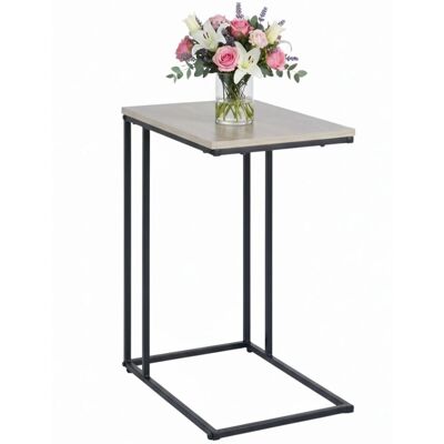Relaxdays Beistelltisch C-Form MDF Eisen Schwarz Grau Zum Unterschieben 64 cm x 50 cm x 35 cm 3,6 kg Relaxdays Beistelltisch C-Form MDF Eisen Schwarz Grau Zum Unterschieben 64 cm x 50 cm x 35 cm 3,6 kg