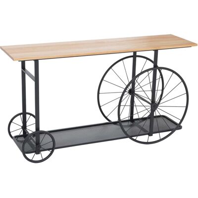 MCW Konsolentisch Q67 Industrial Retro Holz 81x150x40cm Natur Metall Schwarz MCW Konsolentisch Q67 Industrial Retro Holz 81x150x40cm Natur Metall Schwarz