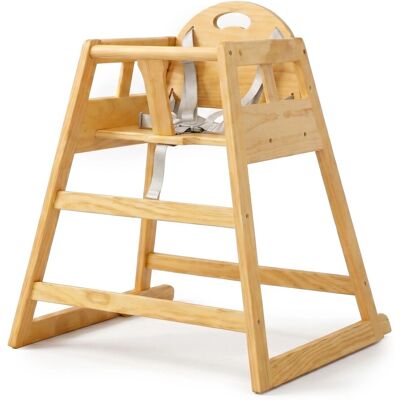 Relaxdays Kinderhochstuhl Kiefernholz Natur 5-Punkt-Gurt Stabil 76 cm x 48 cm x 49,5 cm 4,1 kg Relaxdays Kinderhochstuhl Kiefernholz Natur 5-Punkt-Gurt Stabil 76 cm x 48 cm x 49,5 cm 4,1 kg