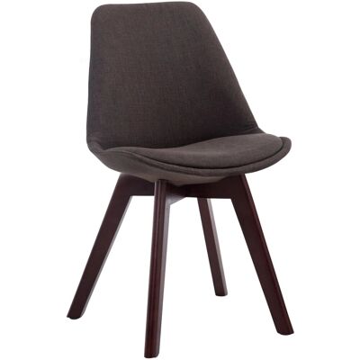 DELUKE Besucherstuhl LAGOS Stoff Dunkelgrau 48x55x84cm Dunkelbraun Konferenzstuhl Wartezimmerstuhl Bürostuhl DELUKE Besucherstuhl LAGOS Stoff Dunkelgrau 48x55x84cm Dunkelbraun Konferenzstuhl Wartezimmerstuhl Bürostuhl