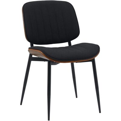 DELUKE Besucherstuhl DURBAN Stoff Walnuss/schwarz 49x57x83cm Konferenzstuhl Wartezimmerstuhl Bürostuhl DELUKE Besucherstuhl DURBAN Stoff Walnuss/schwarz 49x57x83cm Konferenzstuhl Wartezimmerstuhl Bürostuhl
