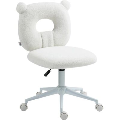 HOMCOM - Gaslift - Weiß - Polyester Stahl - Office chair HOMCOM - Gaslift - Weiß - Polyester Stahl - Office chair