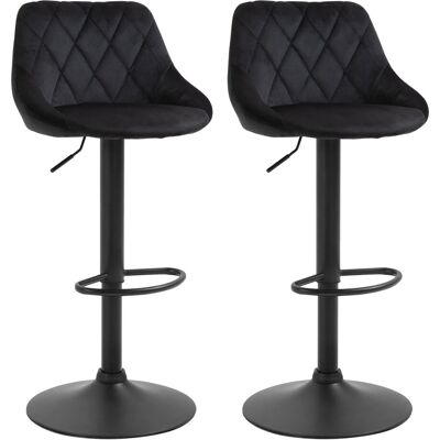 HOMCOM 2er-Set Barhocker Höhenverstellbar HOMCOM 2er-Set Barhocker Höhenverstellbar