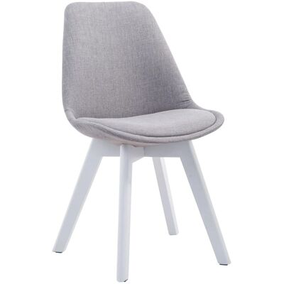DELUKE Besucherstuhl LAGOS Stoff Grau 48x55x84cm Weiß Konferenzstuhl Wartezimmerstuhl Bürostuhl DELUKE Besucherstuhl LAGOS Stoff Grau 48x55x84cm Weiß Konferenzstuhl Wartezimmerstuhl Bürostuhl