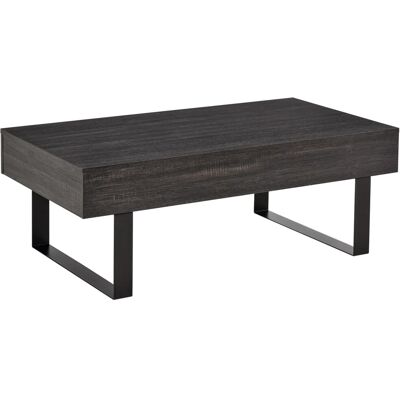 HOMCOM Couchtisch Spanplatte Eisen Dunkelgrau 110B x 60T x 40H cm HOMCOM Couchtisch Spanplatte Eisen Dunkelgrau 110B x 60T x 40H cm