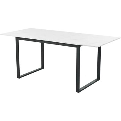 okwish Esstisch Teleskoptisch Doppelnutzung für Heim und Büro Ausziehbar 180 × 80 cm Weiß okwish Esstisch Teleskoptisch Doppelnutzung für Heim und Büro Ausziehbar 180 × 80 cm Weiß
