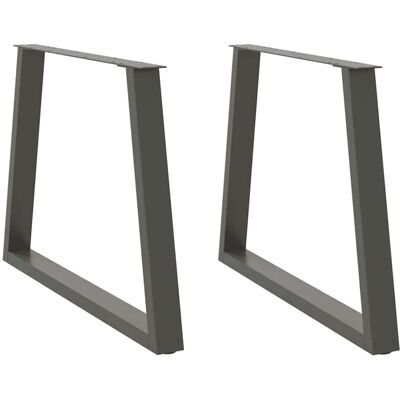 vidaXL Esstisch Beine V-Form 2 Stk Anthrazit 90x72-73,3 cm Stahl 4012578 vidaXL Esstisch Beine V-Form 2 Stk Anthrazit 90x72-73,3 cm Stahl 4012578