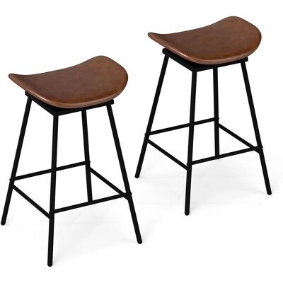 Costway Barhocker 2er Set 360° Drehbar 76 cm Holz Modern Costway Barhocker 2er Set 360° Drehbar 76 cm Holz Modern