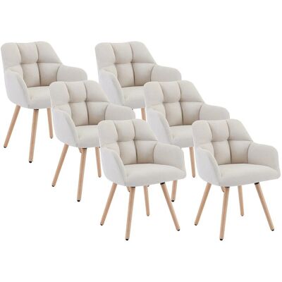 Pascal MORABITO Pega Sessel - Samt und Holz - Beige - Modern Vintage Stil Pascal MORABITO Pega Sessel - Samt und Holz - Beige - Modern Vintage Stil