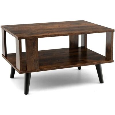 Costway - Couchtisch - 70x50x41cm - 2-Stufig - Coffee Table Costway - Couchtisch - 70x50x41cm - 2-Stufig - Coffee Table