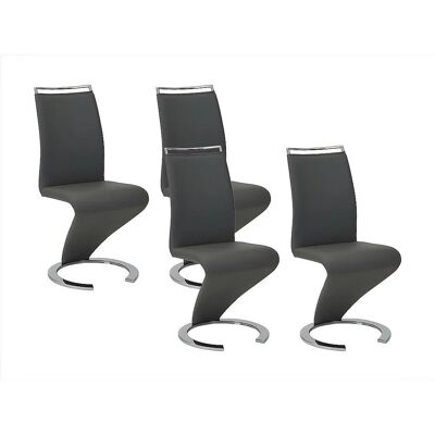 Vente-unique Stuhl Twizy Schwarz 61 cm Vente-unique Stuhl Twizy Schwarz 61 cm