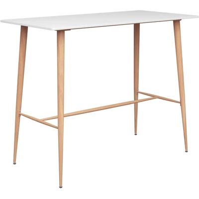 vidaXL 7-teiliges Bar-Set Weiß und Grau - Küche Esszimmer vidaXL 7-teiliges Bar-Set Weiß und Grau - Küche Esszimmer
