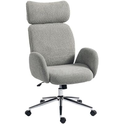 HOMCOM Office Chair Polyester 75L x 65B x 115-123H cm Dunkelgrau HOMCOM Office Chair Polyester 75L x 65B x 115-123H cm Dunkelgrau