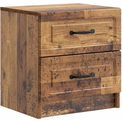 vidaXL Nachttisch Altholz 43 x 34,5 x 44,5 cm Holzwerkstoff 895691 vidaXL Nachttisch Altholz 43 x 34,5 x 44,5 cm Holzwerkstoff 895691