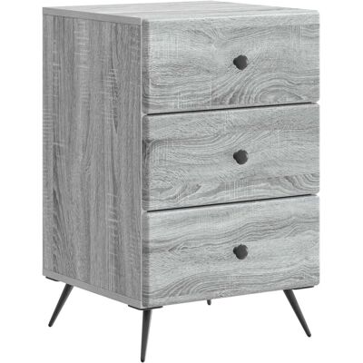 vidaXL Nachttisch Graues Sonoma 43 x 41 x 66,5 cm Holzwerkstoff 895481 vidaXL Nachttisch Graues Sonoma 43 x 41 x 66,5 cm Holzwerkstoff 895481