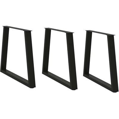 vidaXL Esstisch Beine V-Form 3 Stk Schwarz 80x72-73,3 cm Stahl 4012588 vidaXL Esstisch Beine V-Form 3 Stk Schwarz 80x72-73,3 cm Stahl 4012588