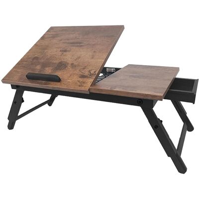 Relaxdays Laptoptisch Bambus MDF Schwarz Höhenverstellbar 70 cm x 35 cm x 27 cm, 2,7 kg Relaxdays Laptoptisch Bambus MDF Schwarz Höhenverstellbar 70 cm x 35 cm x 27 cm, 2,7 kg
