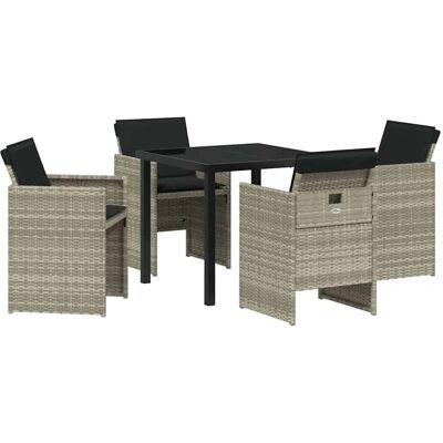 Vidaxl 5-teiliges Gartentisch-Set mit Kissen - Gartenmöbel Vidaxl 5-teiliges Gartentisch-Set mit Kissen - Gartenmöbel
