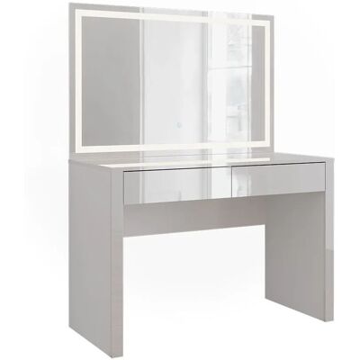 Vicco Schminktisch Annabelle Weiß Hochglanz/Weiß 110 x 146 mit LED-Spiegel Vicco Schminktisch Annabelle Weiß Hochglanz/Weiß 110 x 146 mit LED-Spiegel