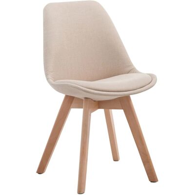 DELUKE Besucherstuhl LAGOS Stoff Creme 48x55x84cm Hellbraun Konferenzstuhl Wartezimmerstuhl Bürostuhl DELUKE Besucherstuhl LAGOS Stoff Creme 48x55x84cm Hellbraun Konferenzstuhl Wartezimmerstuhl Bürostuhl