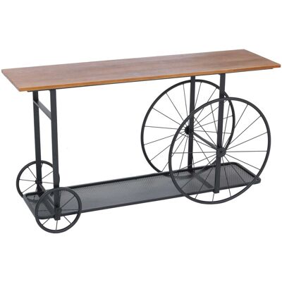 MCW Konsolentisch Q67 Industrial Retro Holz 81x150x40cm Braun Metall Schwarz MCW Konsolentisch Q67 Industrial Retro Holz 81x150x40cm Braun Metall Schwarz