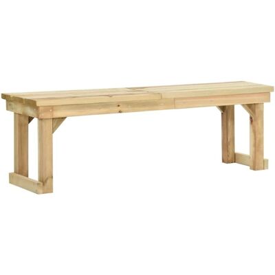 vidaXL Massive Kiefernholz Gartenbank 140 cm - Gartenbank vidaXL Massive Kiefernholz Gartenbank 140 cm - Gartenbank