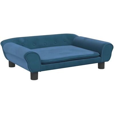 Vidaxl Kinder-Samtsofa Blau - 70x45x26cm Vidaxl Kinder-Samtsofa Blau - 70x45x26cm