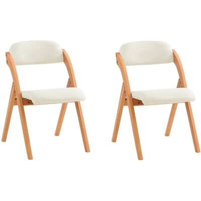 SoBuy 2er Set Esszimmerstuhl Klappstuhl Küchenstuhl Polsterstuhl mit Lehne Weiß FST92-Wx2 SoBuy 2er Set Esszimmerstuhl Klappstuhl Küchenstuhl Polsterstuhl mit Lehne Weiß FST92-Wx2