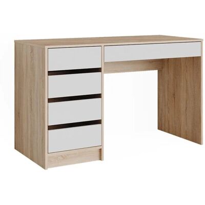 Vicco Schreibtisch Sherry Sonoma Weiß 55 x 75 mit Schubladen Art Nr 57916 Vicco Schreibtisch Sherry Sonoma Weiß 55 x 75 mit Schubladen Art Nr 57916