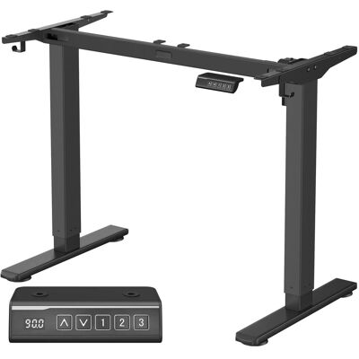 VASAGLE Elektrischer höhenverstellbarer Schreibtisch - Verstellbare Länge, Speicher, USB VASAGLE Elektrischer höhenverstellbarer Schreibtisch - Verstellbare Länge, Speicher, USB