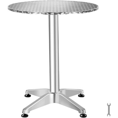 Tectake Aluminium Bistrotisch Viktor Wetterfest Klappbar 2 Aufbauhöhen 60 x 75 115 cm Pro Stück 67 x 67 x 115 cm Silber Tectake Aluminium Bistrotisch Viktor Wetterfest Klappbar 2 Aufbauhöhen 60 x 75 115 cm Pro Stück 67 x 67 x 115 cm Silber