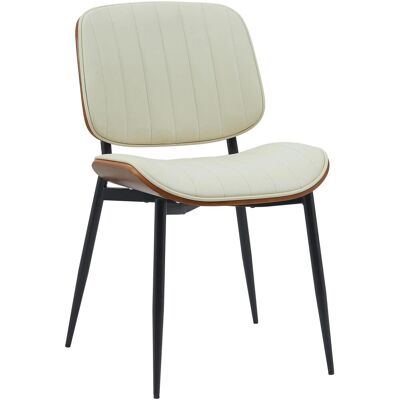 DELUKE Besucherstuhl DURBAN Kunstleder Walnuss/creme 49x57x83cm Konferenzstuhl Wartezimmerstuhl Bürostuhl DELUKE Besucherstuhl DURBAN Kunstleder Walnuss/creme 49x57x83cm Konferenzstuhl Wartezimmerstuhl Bürostuhl