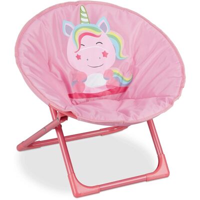 Relaxdays Moonchair für Kinder Polyester Einhorn Faltbar 47 cm x 50 cm x 48 cm 1,7 kg Relaxdays Moonchair für Kinder Polyester Einhorn Faltbar 47 cm x 50 cm x 48 cm 1,7 kg