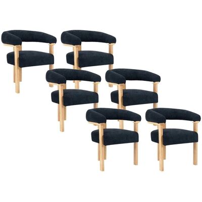 Vente-unique Stuhl Livelia Anthrazitgrau 64 cm Vente-unique Stuhl Livelia Anthrazitgrau 64 cm