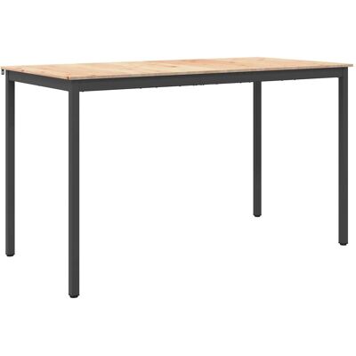 vidaXL Bartisch Natur 110 x 55 x 105 cm Massives Kiefernholz 892811 vidaXL Bartisch Natur 110 x 55 x 105 cm Massives Kiefernholz 892811