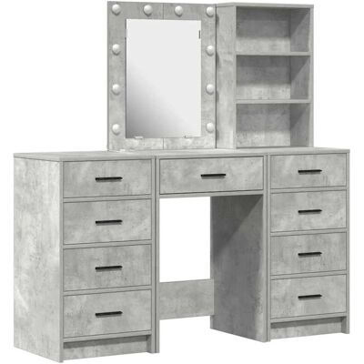vidaXL Set aus 3 Beton grau Beton Standard Hochschrank Stauraum - Hochschrank vidaXL Set aus 3 Beton grau Beton Standard Hochschrank Stauraum - Hochschrank