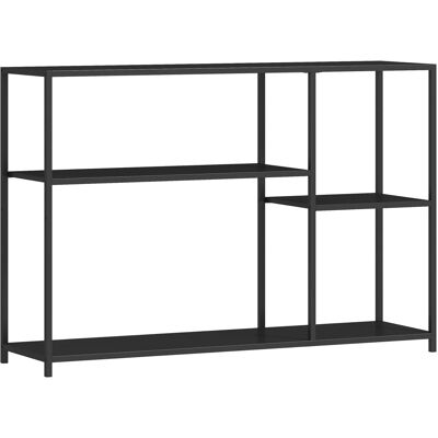 HOMCOM Konsolentisch Stahl 110L x 30B x 75H cm Schwarz HOMCOM Konsolentisch Stahl 110L x 30B x 75H cm Schwarz