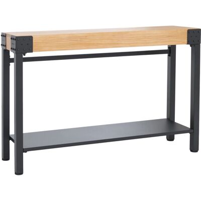 MCW Konsolentisch Q68 Industrial Retro Holz 82x120x31cm Natur Metall Schwarz MCW Konsolentisch Q68 Industrial Retro Holz 82x120x31cm Natur Metall Schwarz
