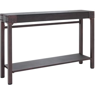 MCW Konsolentisch Q68 Industrial Retro Holz 82x120x31cm Schwarz Metall Kupferfarben MCW Konsolentisch Q68 Industrial Retro Holz 82x120x31cm Schwarz Metall Kupferfarben