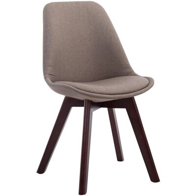 DELUKE Besucherstuhl LAGOS Stoff Taupe 48x55x84cm Dunkelbraun Konferenzstuhl Wartezimmerstuhl Bürostuhl DELUKE Besucherstuhl LAGOS Stoff Taupe 48x55x84cm Dunkelbraun Konferenzstuhl Wartezimmerstuhl Bürostuhl