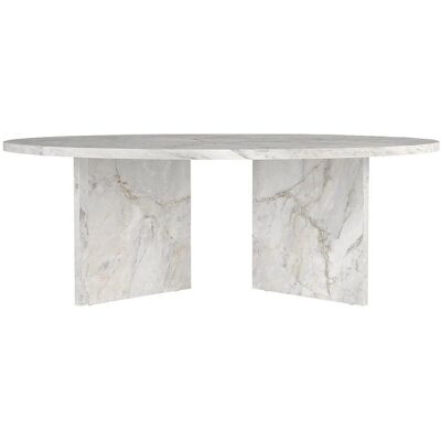 Vente-unique Couchtisch Topania Weiß 90 cm Vente-unique Couchtisch Topania Weiß 90 cm