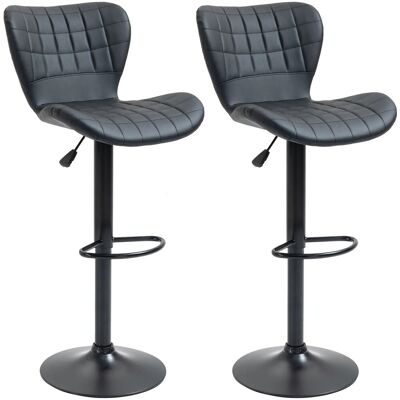 HOMCOM 2er-Set Barstuhl Barhocker Bistrohocker HOMCOM 2er-Set Barstuhl Barhocker Bistrohocker