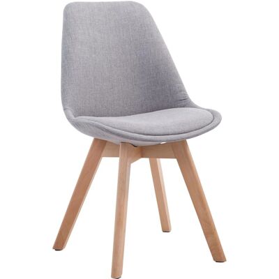 DELUKE Besucherstuhl LAGOS Stoff Grau 48x55x84cm Hellbraun Konferenzstuhl Wartezimmerstuhl Bürostuhl DELUKE Besucherstuhl LAGOS Stoff Grau 48x55x84cm Hellbraun Konferenzstuhl Wartezimmerstuhl Bürostuhl