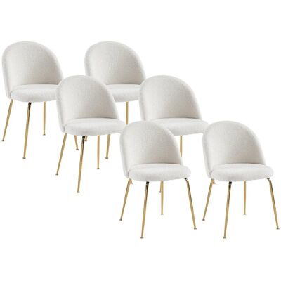 Vente-unique Stuhl Melbourne Weiß 50 cm Vente-unique Stuhl Melbourne Weiß 50 cm